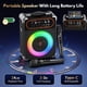 thumbnail image 3 of Máquina de karaoke HWWR con 2 micrófonos y altavoz Bluetooth 5.3, 3 of 7