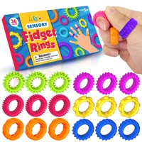 Sensory Toys Fidget Rings Klt, Paquete De 36 Unidades, Para Niños Con Autismo