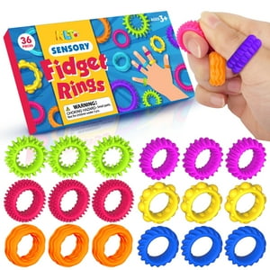 Sensory Toys Fidget Rings Klt, Paquete De 36 Unidades, Para Niños Con Autismo