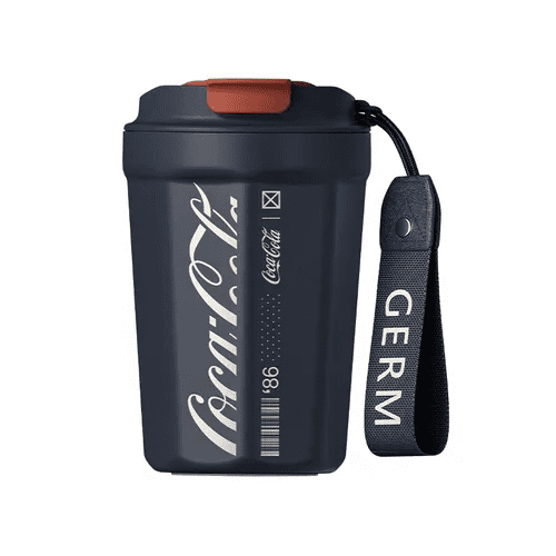 Coca-cola - Coca Cola Germ Termo Taza De Café Frío O Caliente Vaso Térmico, 390 Ml Azul