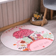 thumbnail image 2 of Alfombra Circular Estampada 100cm Fucsia Árbol Corazón, 2 of 3