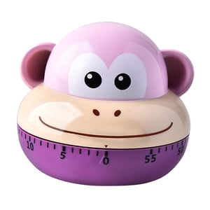 Bothyi - Temporizador De Cocina Lindo Reloj Despertador De 60 Minutos Para Niños Que Aprenden A Cocinar En El Aula Mono