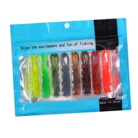 Magideal - Juego De Señuelos De Pesca De 8 Piezas, Cebos De Pesca, Herramienta De Aparejos De Pesca Suaves, Cebos Artificiales Para Trucha, Salmón, Perca, Lubina