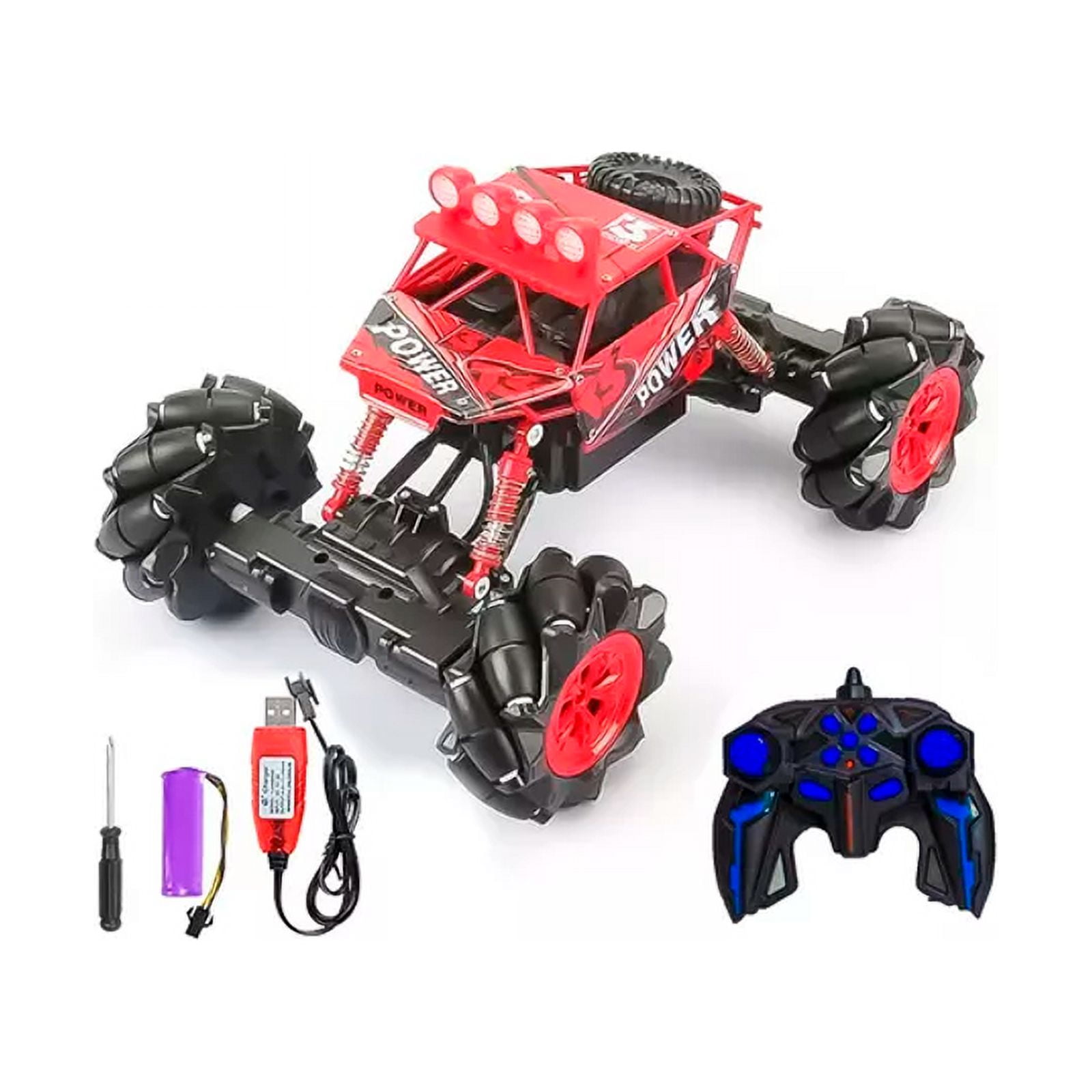 Genérico - Auto A Control Remoto 4x4 Off Road Drifting Recargable Rojo