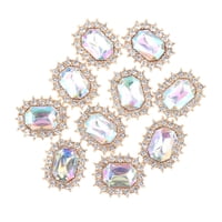 Magideal - 10 Uds De De Imitación Decoración Diy Adornos Artesanías Mujeres Niñas Para Joyería De Boda Broche Teléfono Funda Ropa , Rosa Claro