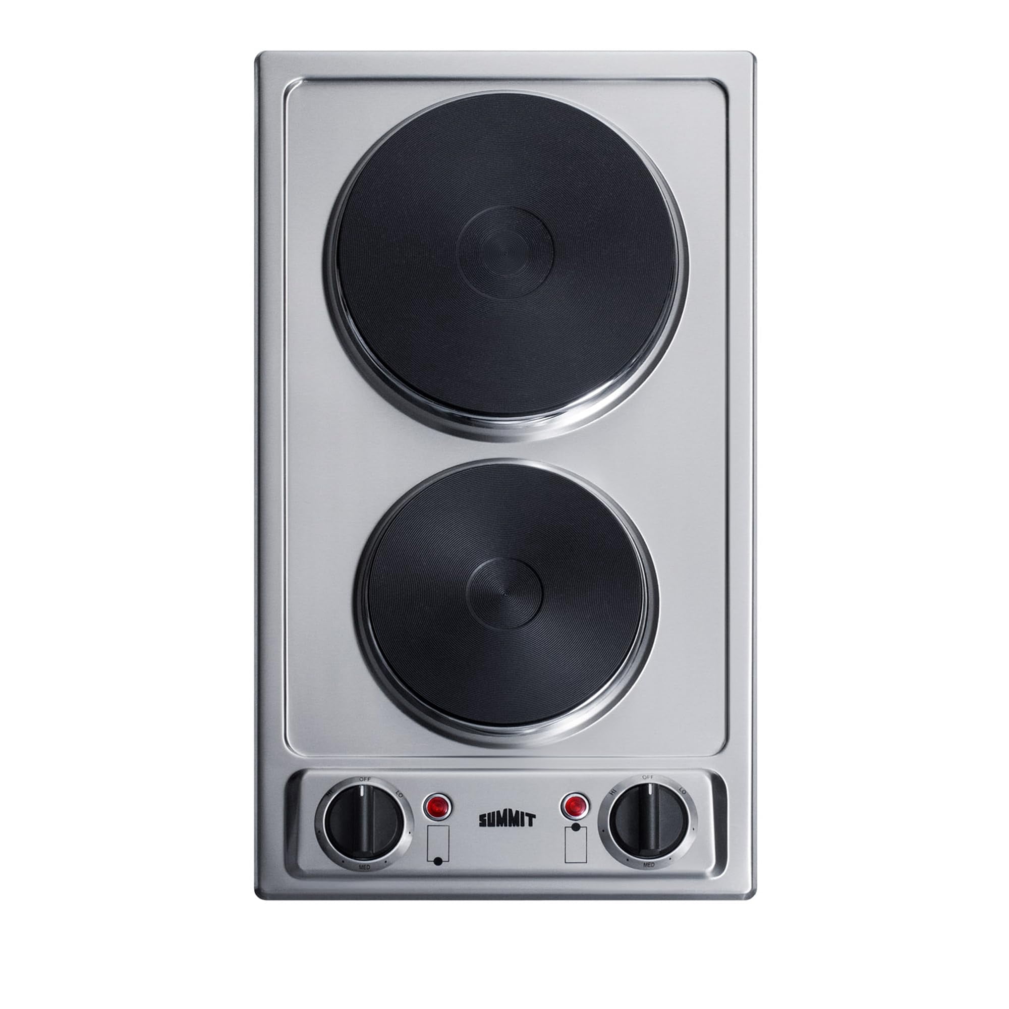 Summit Appliance - Estufa Eléctrica Summit Csd2b115, 12 Pulgadas, 115 V, Acero Inoxidable