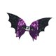 thumbnail image 3 of Horquilla Para El Pelo Con Forma De Murciélago Y Lazo Para Halloween, Pasador Para El Pelo Con Alas De Murciélago Para Festivales, Viajes Diarios, Color Negro Y Morado, 3 of 5