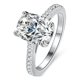 thumbnail image 1 of Anillos de Boda de Moissanita para Mujer de 2 Uds Color D Claridad VVS1 Anillos de Compromiso de Diamante de Plata Esterlina S925 Anillos de Moissanita para Mujer con Certificado, 1 of 8