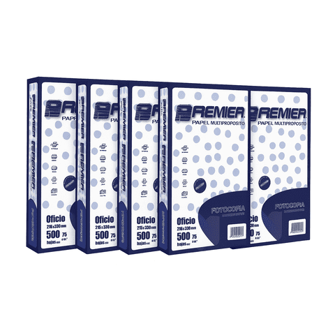 Pack X5 Resmas Oficio Premier