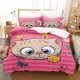 thumbnail image 1 of Cute Cartoon Bear Lollipop Print Quilt Duvet Cover Set Kids 3-Piece Bedding Set, 1 of 4