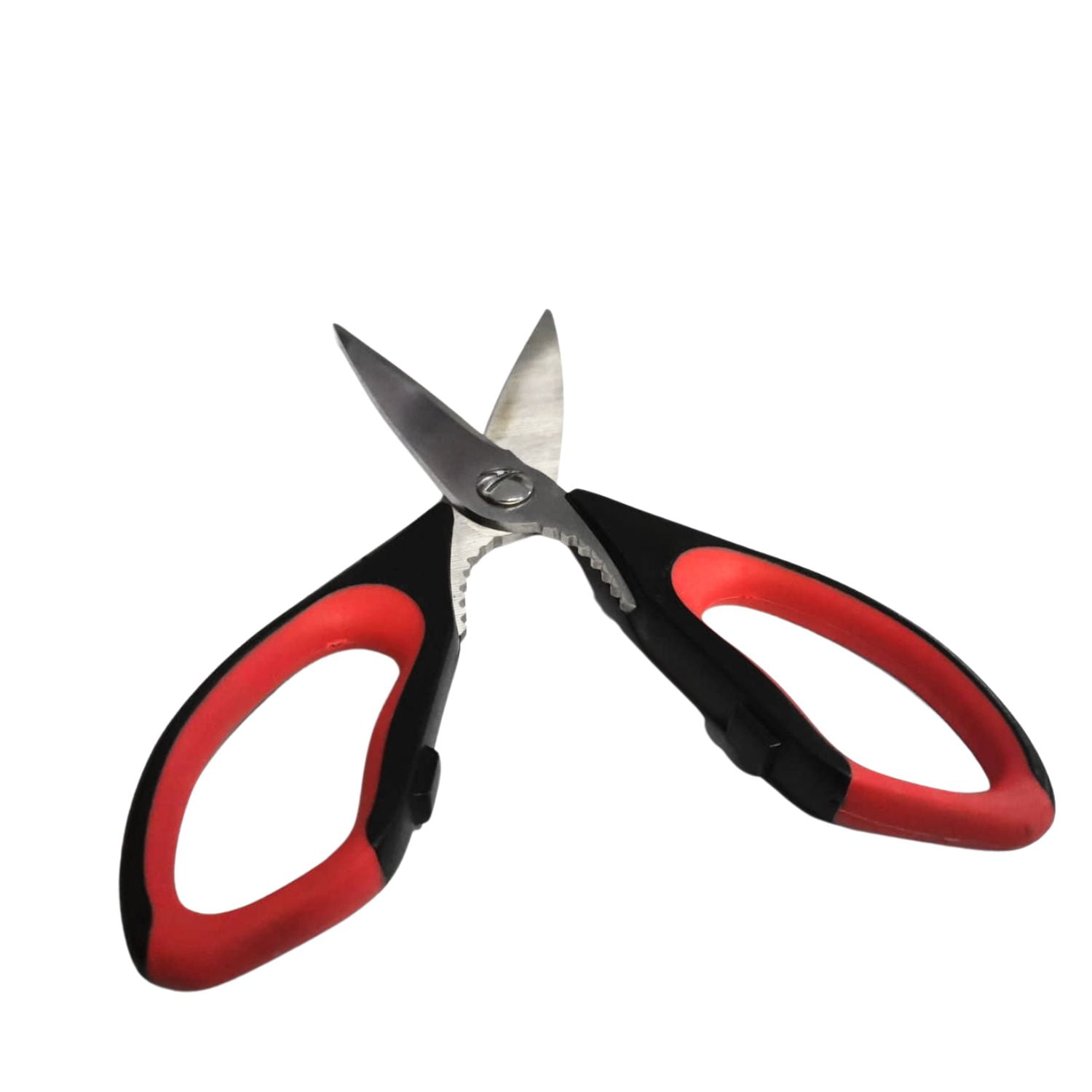 Disparo - Tijeras Grandes Plástico Y Acero De 22,5x10cm Negro / Rojo