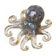 thumbnail image 4 of Figura De Pulpo De Grava De Cristal, Animal Marino Coleccionable Para El Hogar, Sala De Estar, Labradorita, 4 of 5