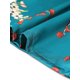 thumbnail image 5 of INSPIRE CHIC Pijama de Satén para Mujer Regreso a Clases Manga Corta Camisa Abotonada y Pantalones Capri con Cintura Elástica Ropa de Dormir M Verde Azulado con Flor de Albaricoque Naranja, 5 of 6