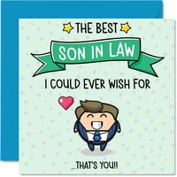 Tarjeta De Felicitación Stuff4, Tarjeta De Cumpleaños Para Yerno, Best Wish