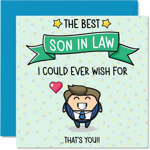 Tarjeta De Felicitación Stuff4, Tarjeta De Cumpleaños Para Yerno, Best Wish