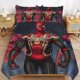 thumbnail image 2 of Spider-Man 3 Piece Sets Full/Queen Size - Reversible Microfiber Quilts with 2 Shams Soft Lightweight Bedspread Coverlet Comforter for All Season Bed Sheets, 2 of 5