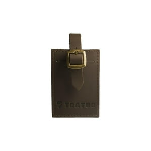 Identificador De Maleta Cuero Café Tratur