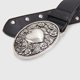 thumbnail image 3 of Cinturón Cowboy Mujer Con Tachas Hebilla Corazón Western negro Talla Única, 3 of 4