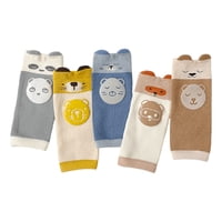 Genérico - Set 5 Rodilleras Largas Algodón Diseño Animales Bebe Lau