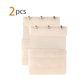 thumbnail image 2 of INSPIRE CHIC Extensores de sujetador elásticos de 2 piezas para mujer, 2x2/2x3/2x4 ganchos, correa de extensión de sujetador elástica, banda de sujetador albaricoque claro 2 filas 3 ganchos, 2 of 6