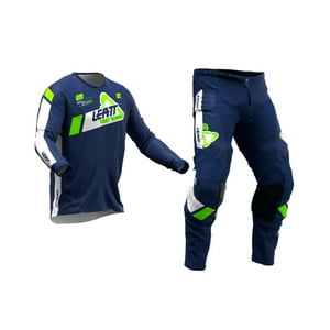Kit Leatt Moto 3.5 Infantil Jersey Con Pantalón Azul
