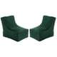 thumbnail image 1 of Set Pouf Tatto 1c Felpa Verde Botella, 1 of 4