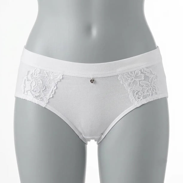 Pantaleta Mujer Lady Genny C-325 Algodón Spandex Melange Encaje