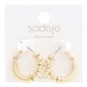 thumbnail image 2 of Arete Aro Saronite Sodajo Bañado En Oro Con Esferas Rodio Mujer, 2 of 3