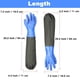 thumbnail image 4 of Guantes Haiou de PVC resistentes a productos químicos, impermeables, 64 cm, azules, 4 of 6