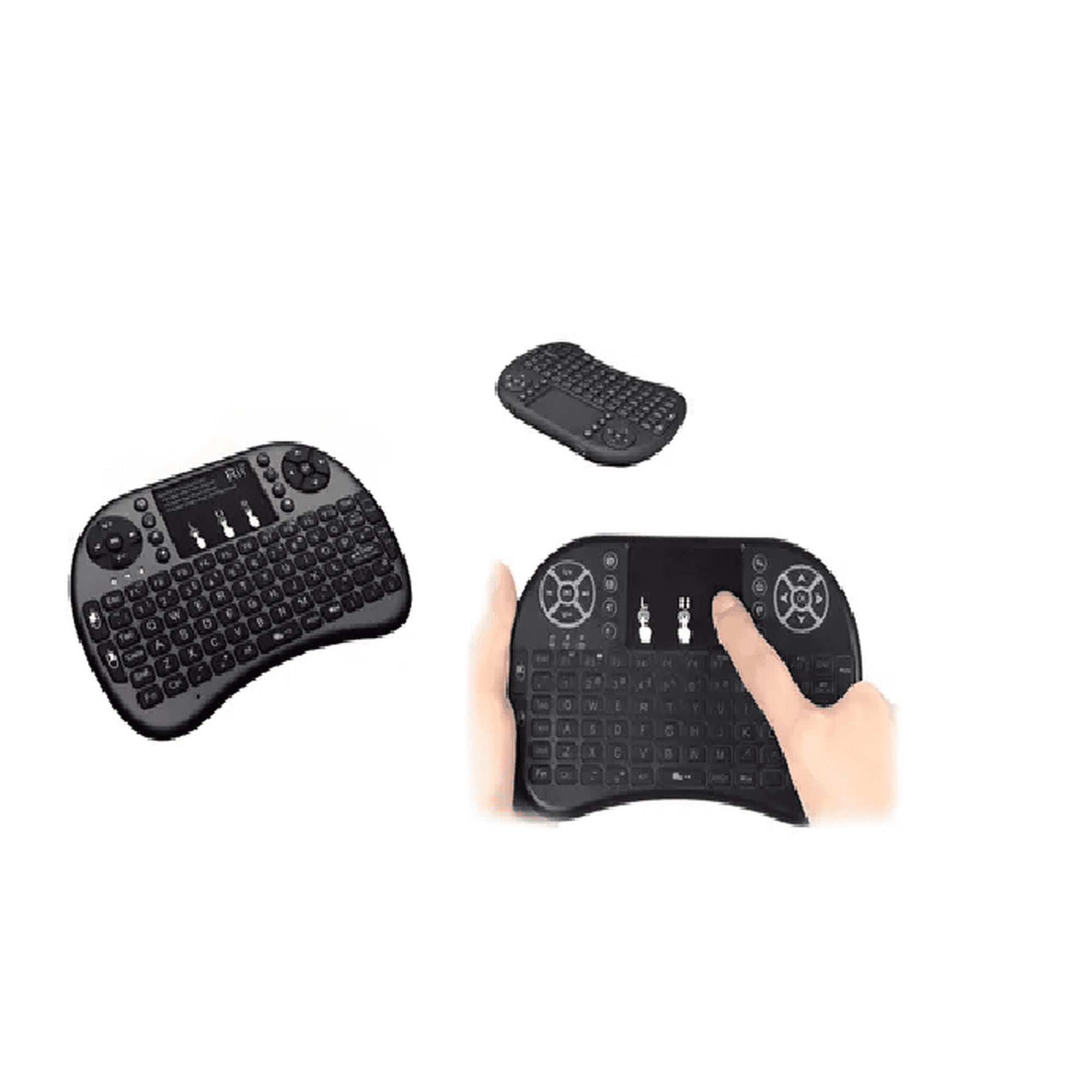 Genérico - Mini Teclado Inalámbrico Touchpad Smart Tv Pc Xbox Negro