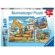 thumbnail image 1 of Rompecabezas Ravensburger, vehículos de construcción grandes, 3 x 49 piezas, 1 of 3