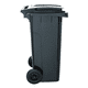 thumbnail image 4 of Basurero Contenedor Industrial 120 Litros Con Tapa Y Ruedas Marca Reyplast Gris Oscuro Tapa Verde Oscuro, 4 of 8