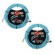 thumbnail image 1 of Cable de Instrumento Pig Hog 6 m Daphne Blue - Juego de 2, 1 of 2
