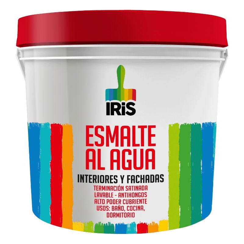 Esmalte Al Agua Blanco 1 Gl Iris