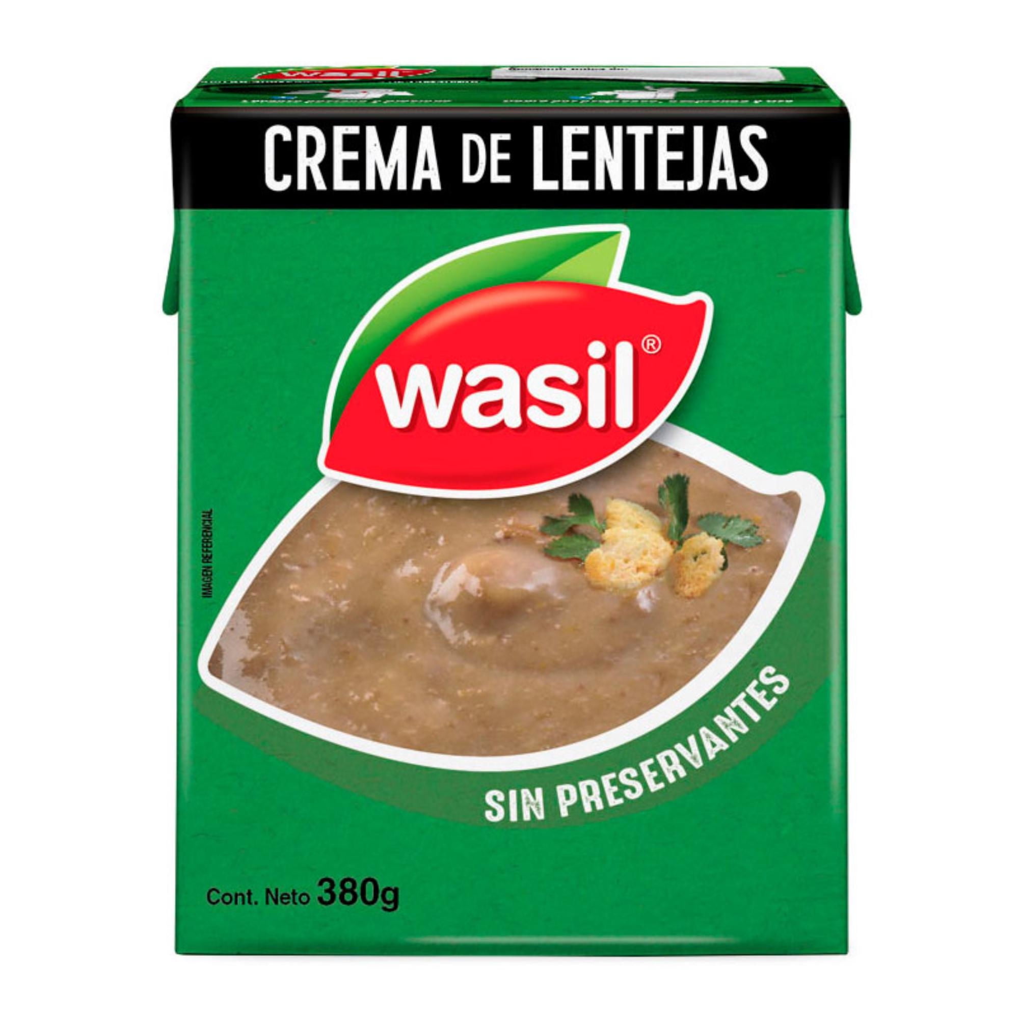 Crema De Lentejas Caja 380 g Wasil