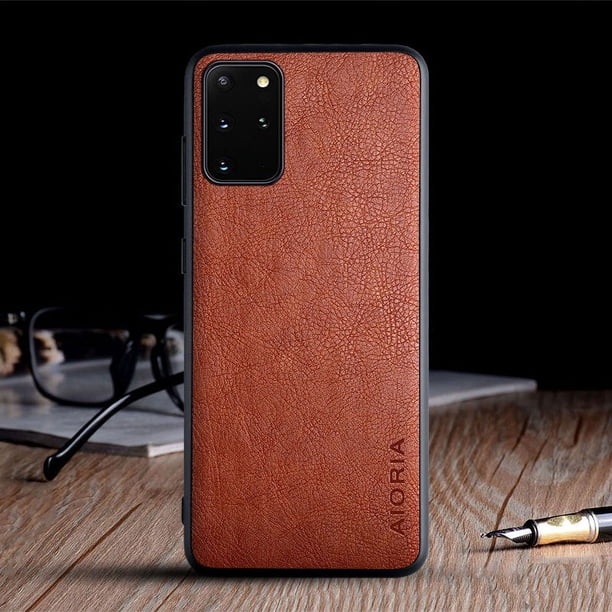 Luxury Vintage Leather Skin Coque Soft Phone Case For Samsung S20 Fe Plus Ultra