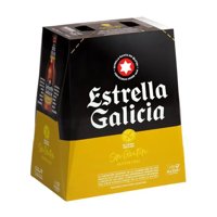 Cerveza Lager Sin Gluten 5° Pack Botella 6 Un Estrella Galicia