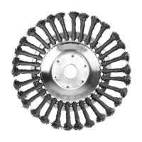 Ioensy - Cepillo De Rueda De Alambre De 8"" Cabezal De Desbrozadora De Disco Para Eliminación De Óxido Eliminación De Césped