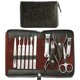 thumbnail image 1 of Set de manicura FAMILIFE de 11 piezas de acero inoxidable con estuche de viaje, 1 of 3