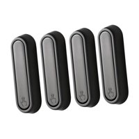 Bothyi - Ganchos De Pared Plegables Para Baño, 4 Piezas, Resistentes, Accesorio De Cocina, Rotación De 90°, Color Gris