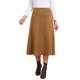 thumbnail image 4 of INSPIRE CHIC Falda de Mujer de Gamuza Sintética con Cintura Alta Elástica A-Line Midi Falda Otoño Invierno Conjuntos de Trabajo M Marrón, 4 of 6