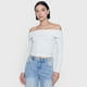 thumbnail image 3 of Polera Mujer Sin Hombros Color Gris Melange Corona, 3 of 5