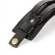 thumbnail image 1 of Pulsera Brazalete Eco Cuero Liso Negro Masculino, 1 of 2