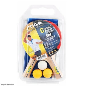 Set Tenis De Mesa Stiga Classic 2 Paletas - 3 Pelotas -1 Red