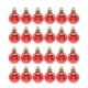 thumbnail image 5 of 24 Piezas Bolas De Navidad Adorno De Bola Rústica Para Decoración De Fiesta Rojo, 5 of 5
