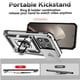 thumbnail image 2 of Funda Resistente Anillo Soporte Xiaomi 15T Privacidad Cámara Montaje Magnético Plata, 2 of 6