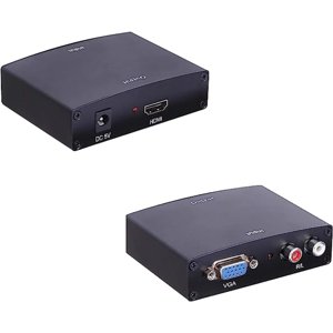 Conversor Convertidor Adaptadador Vga-Hdmi Dm Azul