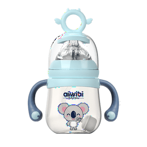 Aiwibi - Mamadera Antigases Para Bebés 180 Ml Celeste