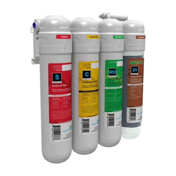 Sistema De Filtro De Agua Twist In Ro Di De 4 Etapas 75gpd