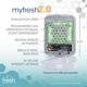 thumbnail image 4 of Ambientador personal myfresh 2.0 de Fresh Products con tecnología de fragancia seca para espacios pequeños, diseño compacto, sensor de movimiento, batería incluida, pepino y melón, paquete de 6, 4 of 6